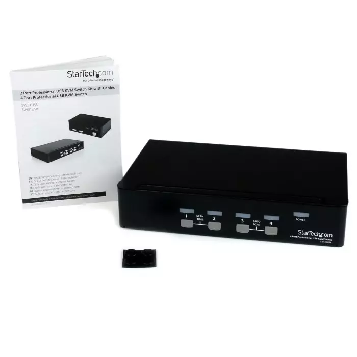 StarTech.com 4 Port USB VGA KVM Switch 1920 x 1440 Maximum Resolution, SV431USB