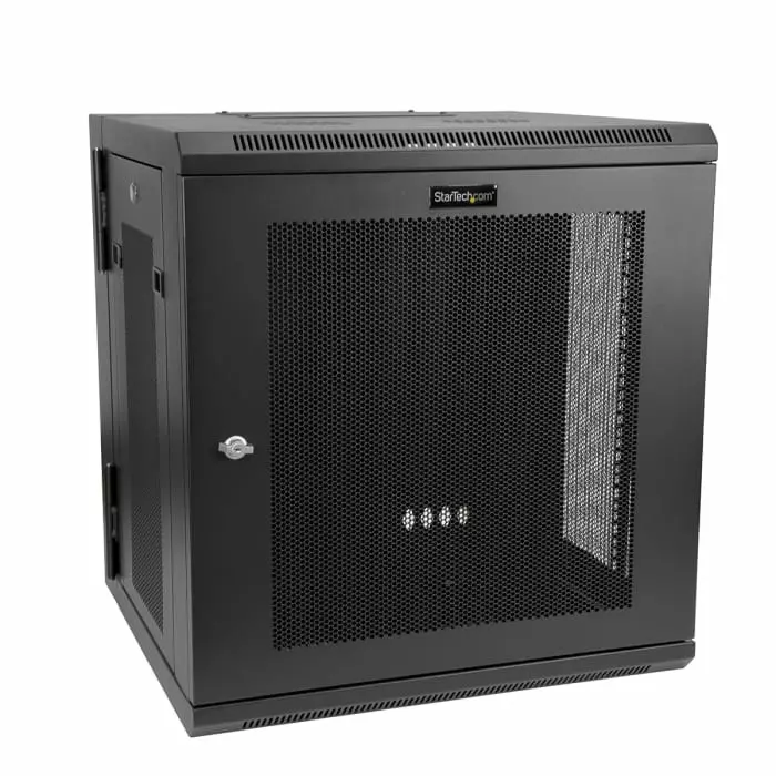 StarTech.com Black 12U Server Rack 610 x 640 x 550mm, RK12WALHM