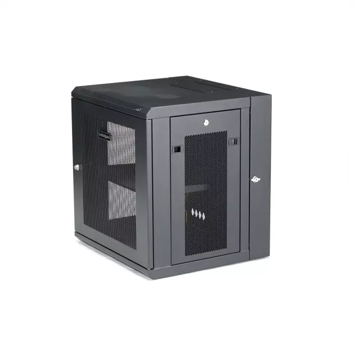StarTech.com Black 12U Server Rack 610 x 640 x 550mm, RK12WALHM
