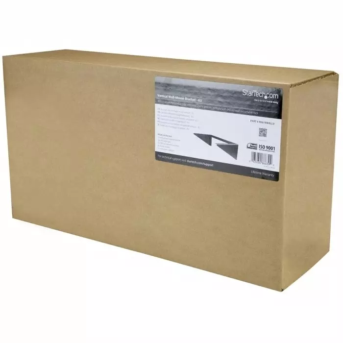 StarTech.com Black 6U Steel Server Rack with 2-Post Frame, RK619WALLV