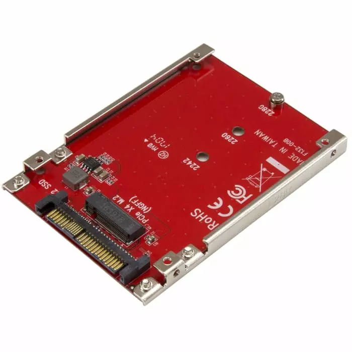 StarTech.com Port M.2 M.2 to U.2 Adapter, U2M2E125