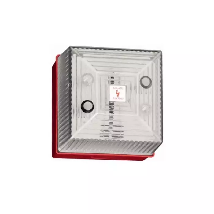 Clifford Snell FL40 Series Clear Flashing Beacon 24 V DC Surface Mount Xenon Bulb IP65, FL40/D50/C/RN