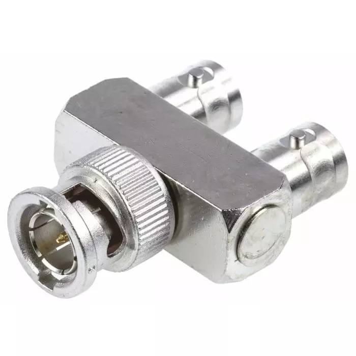 Telegartner Tee 75 Ω RF Adapter BNC Plug to BNC Socket 4 GHz, J01005A0005