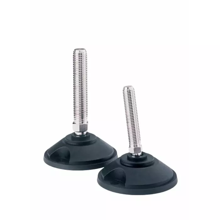 Nu-Tech Engineering M12 100 mm Dia. Steel Levelling Adjustable Foot 1000 Kg Static Load Capacity 10 ° Tilt Angle, A190/011