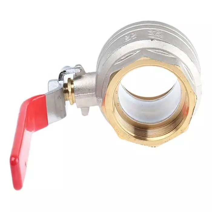 Sferaco Brass Full Bore 2 Way Ball Valve Threaded BSPP 38.1 mm 40 bar Operating Pressure, 509008