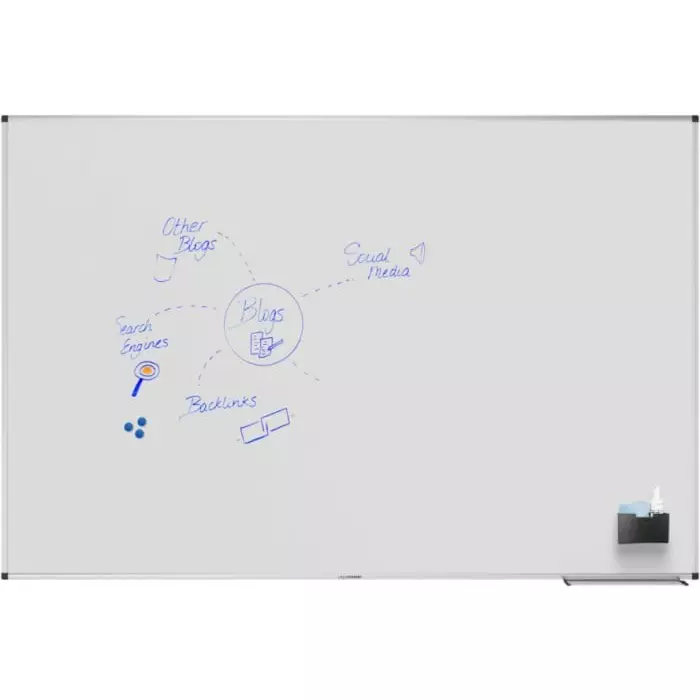 Legamaster White Board 120 cm Height 180 cm Width, 7-108274
