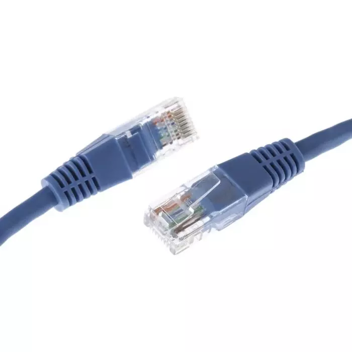 Decelect Ethernet Cable 0.5 m Cat5e Blue RJ45 to Male RJ45 Male U/UTP Unshielded Terminated PVC Sheath, CR503NB05CBL