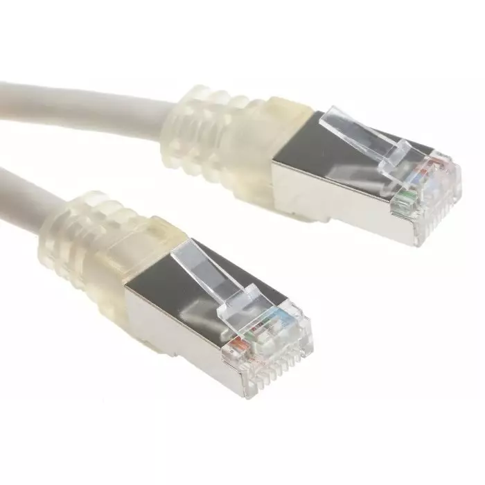 Decelect Ethernet Cable 0.5 m Cat5 Grey RJ45 to Male RJ45 Male F/UTP Shielded Terminated, SPE190717
