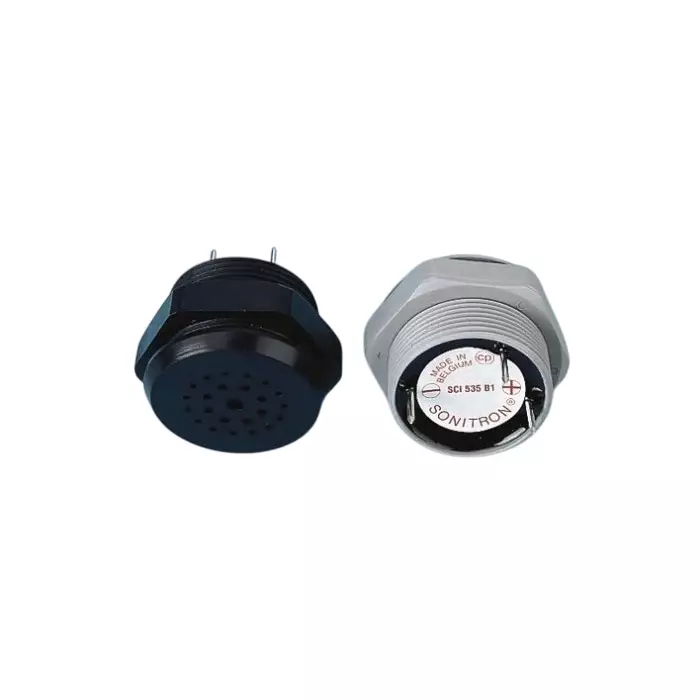 Sonitron 86dB Panel Mount Multifunction Internal Piezo Buzzer 36.5x26 mm 5 V DC Min 35 V DC Max, SCI535B1