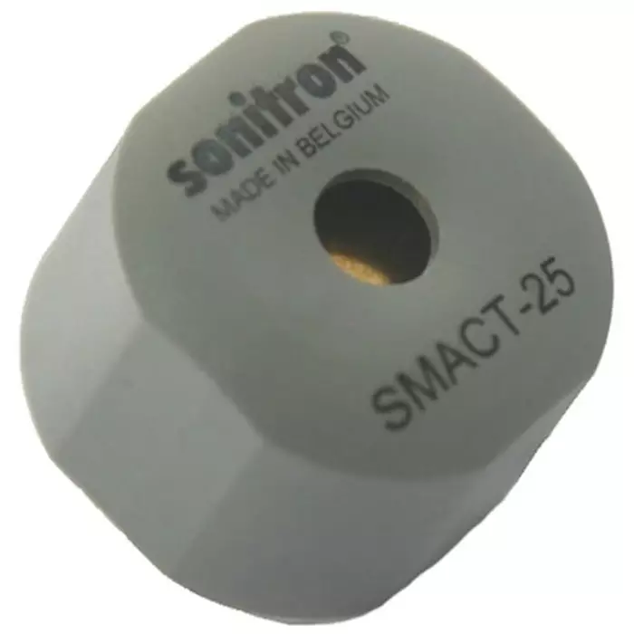 Sonitron 100dB SMD Continuous External Piezo Buzzer 25x18 mm 0 V AC Min 30 V AC Max, SMACT-25-P15