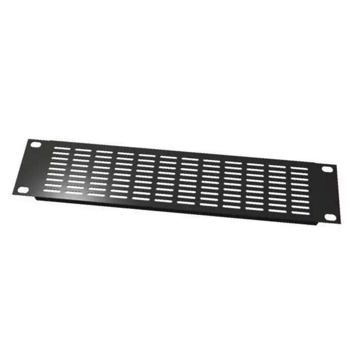 S2Ceb-Groupe Cae Black Steel Rack Panel 1U Ventilated 483x44.50 mm, PAN1191V