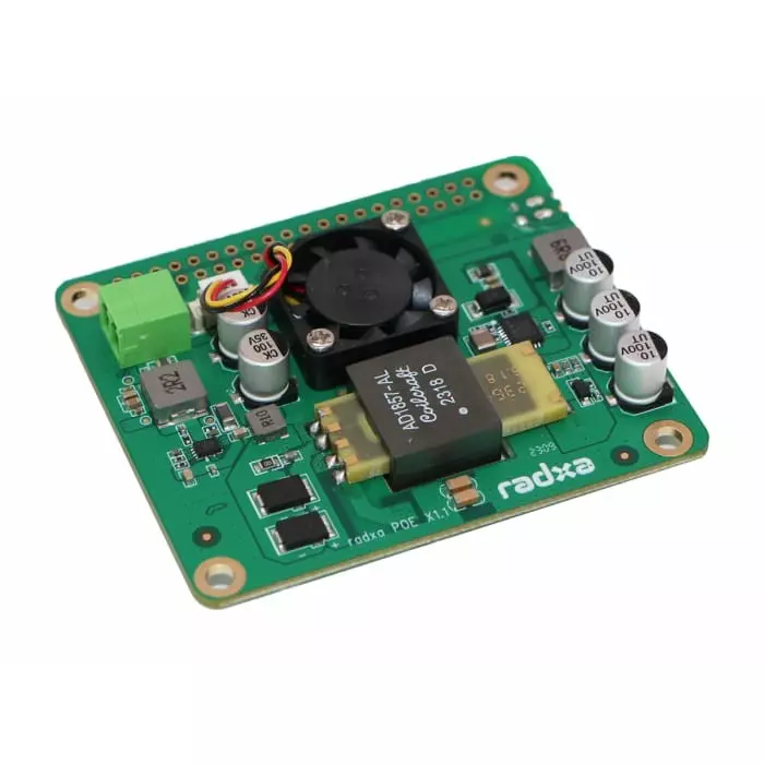 Okdo 25w PoE HAT for ROCK 3A/3B/3C/4C+/5A/5B Single Board Computers, RA017