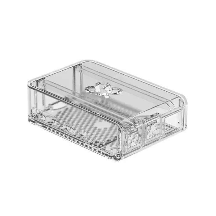 Okdo Pi 4 Slide ABS Case Clear, 95x63x30 mm, ASM-1900138-01_Bulk (Pack of 96)