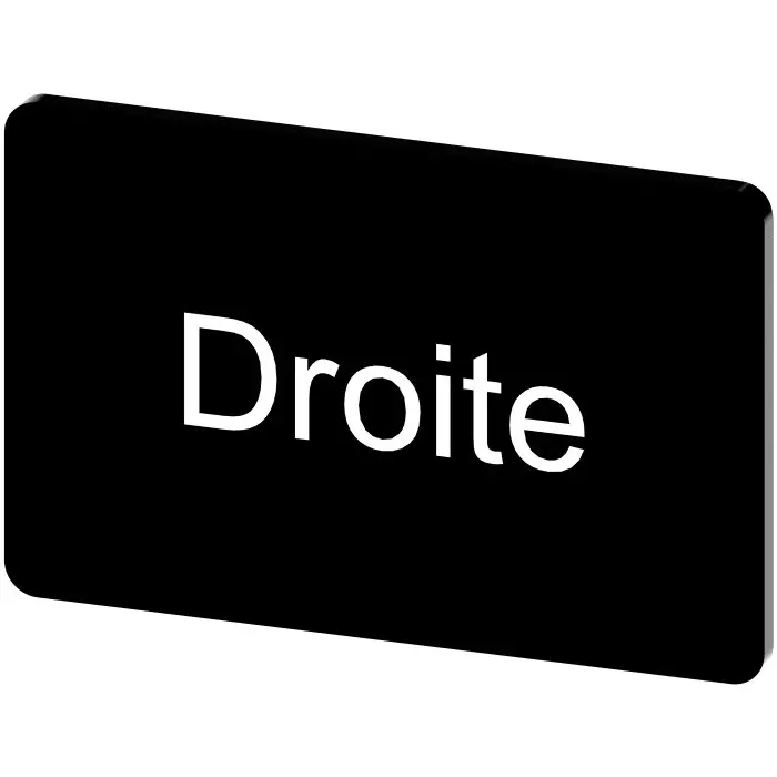 Siemens Labeling Plate, Droite, 3SU1900-0AD16-0GG0