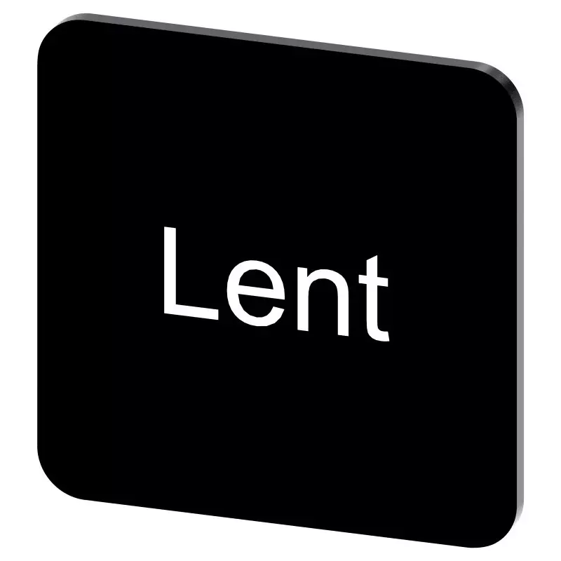 Siemens Labeling Plate, Lent, 3SU1900-0AF16-0GW0