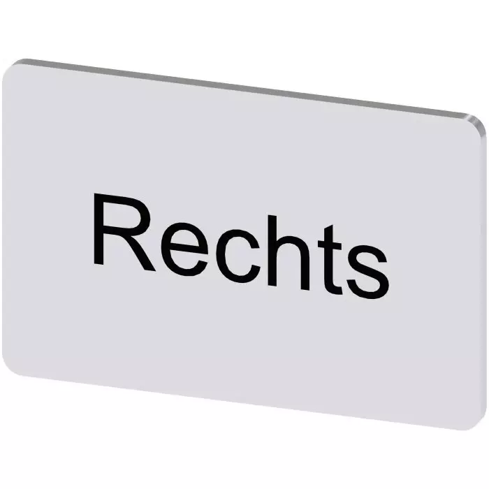 Siemens Labeling Plate, Rechts, 3SU1900-0AD81-0AH0