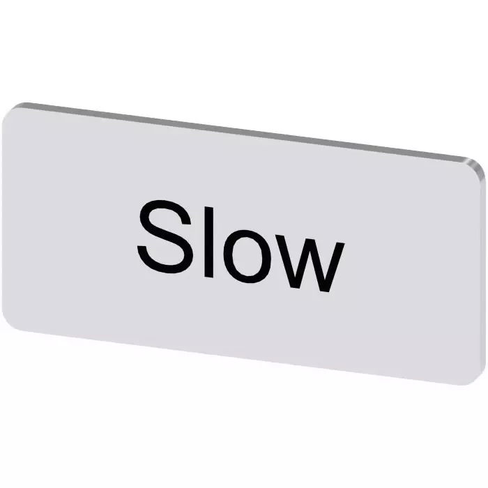 Siemens Labeling Plate, Slow, 3SU1900-0AC81-0EF0