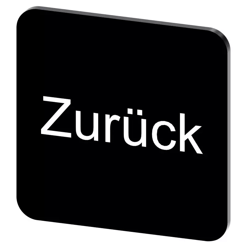 Siemens Labeling Plate, Zurück, 3SU1900-0AF16-0AG0