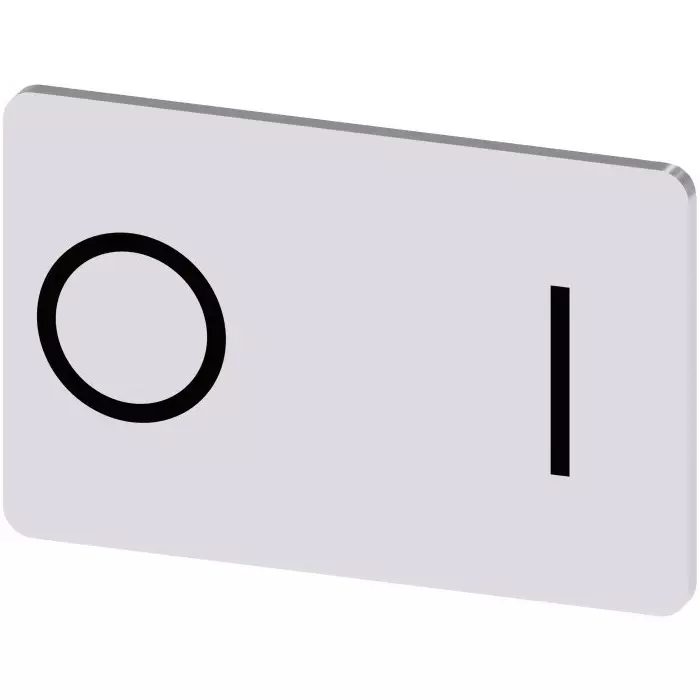 Siemens Labeling Plate, O - I, 3SU1900-0AD81-0QG0