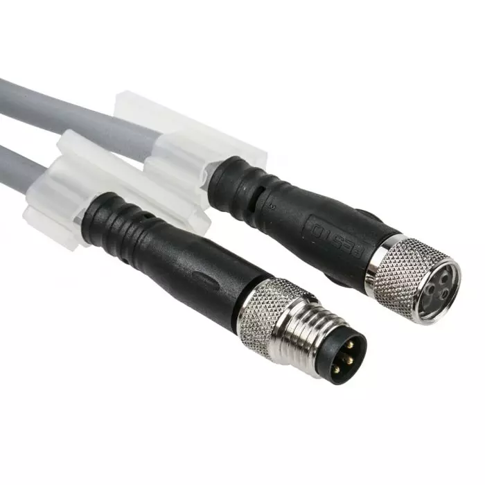 Festo Cable, NEBU Series, For Use With Energy Chain, NEBU-M8G3-K-1-M8G3