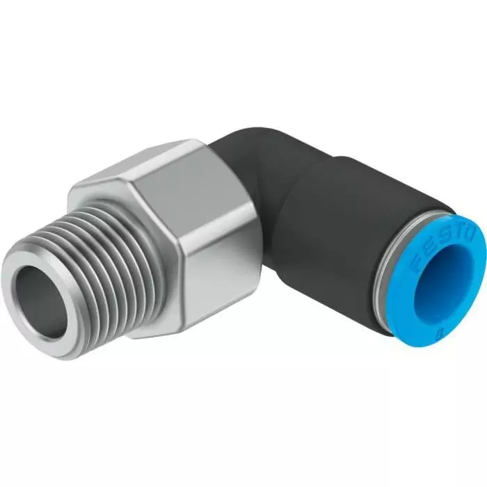 Festo QSRL PBT Pneumatic Rotary Union, R 1/8 Male, Push In 8 mm, QSRL-1/4-8