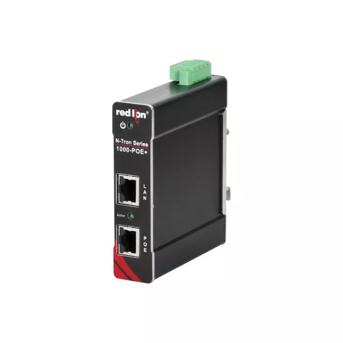 Red Lion Single Port POE Injector, 10 - 30V dc Input, 54V dc Output, 30W, 1000-POE+