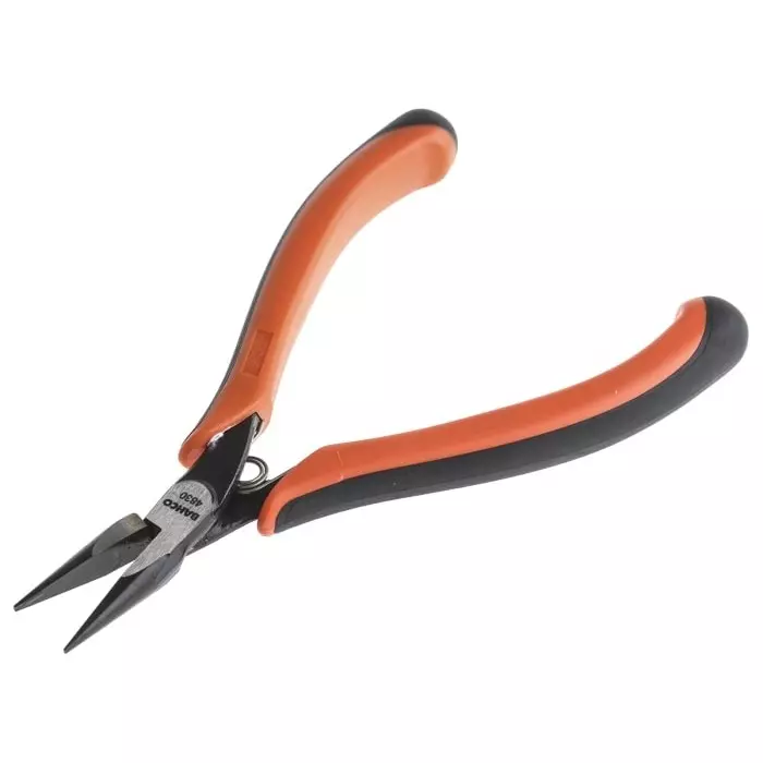 Bahco Long Nose Plier 135 mm Overall Length Straight Tip 25 mm Jaw, 4830
