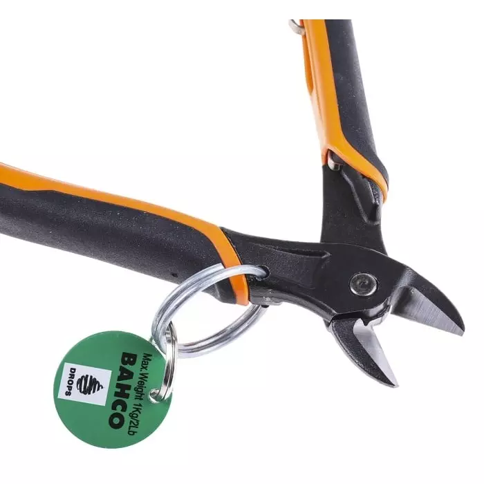 Bahco ERGO Spring Side Cutting Plier with Safety Ring 160 mm 180 g, TAH2101G-160