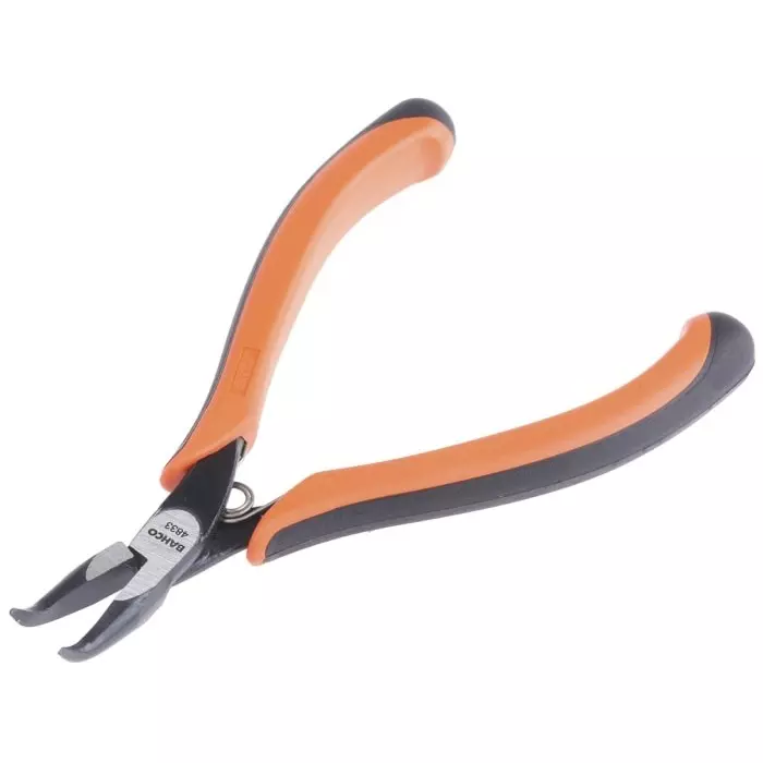 Bahco Long Nose Plier 130 mm Overall Length Bent Tip 23 mm Jaw, 4833