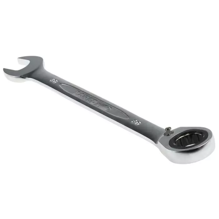 Bahco 1RM Series Ratchet Spanner 30 mm Metric Double Ended 393 mm Overall Length, 1RM-30