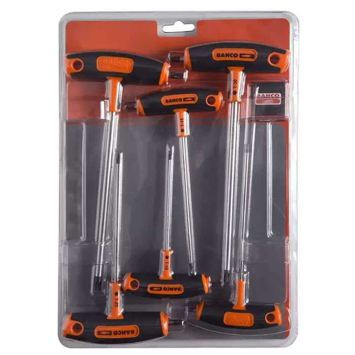 Bahco Torx Key Set T Shape Long Arm, 903T-2 (Set of 6 Pcs)