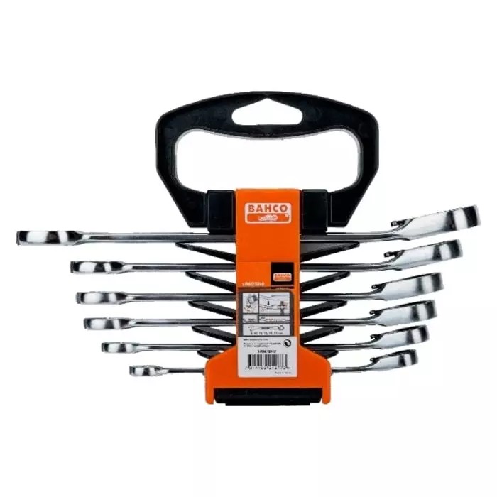 Bahco 1RM Series Ratchet Spanner Set 8-17 mm, 1RM/SH6 (Set of 6 Pcs)