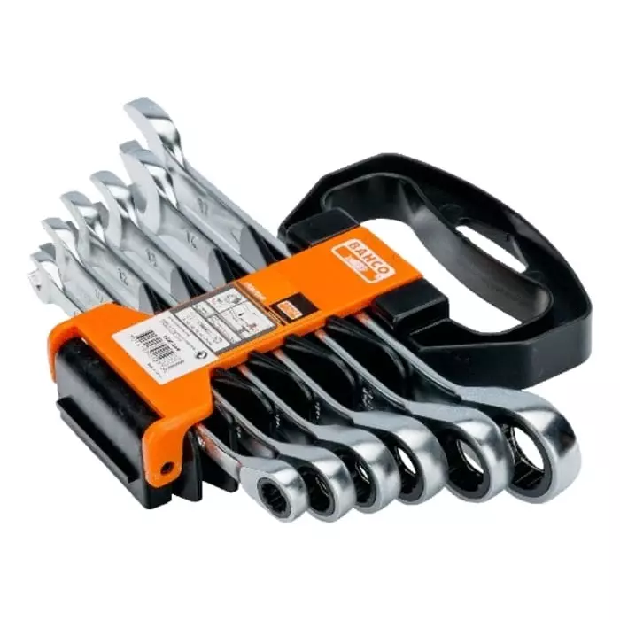 Bahco 1RM Series Ratchet Spanner Set 8-17 mm, 1RM/SH6 (Set of 6 Pcs)