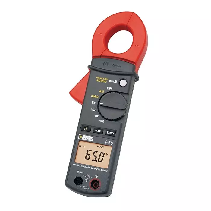CHAUVIN ARNOUX Clamp Meter F65 Max Current 100 A AC CAT III 300V with RS Calibration, P01120761