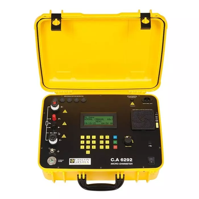 CHAUVIN ARNOUX Micro Ohm Meter 1 Ω Max 1 μΩ Resolution Low Resistance, P01143300