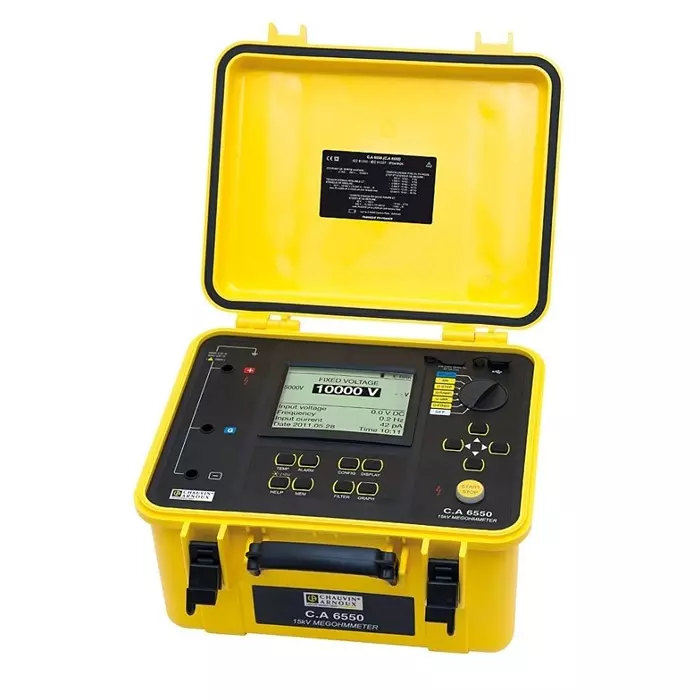 CHAUVIN ARNOUX Insulation Tester 40 V Min 10000 V Max, P01139715