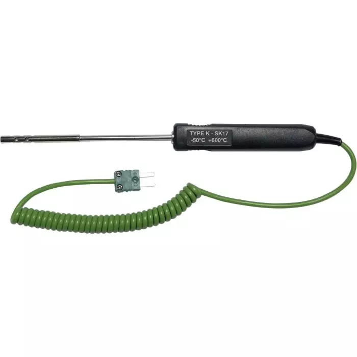 CHAUVIN ARNOUX Needle Air Temperature Probe 130 mm Length 6 mm Diameter 600°C Max, P03652921