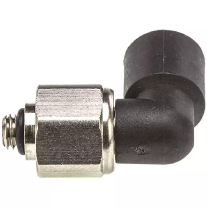 Legris LF3000 Series Elbow Threaded Adaptor M5 Male to Push In 4 mm Threaded-to-Tube Connection Style, 3189 04 19 (Pack of 5 Pcs)