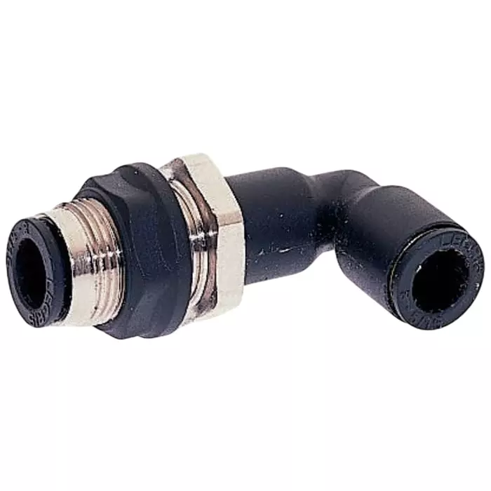 Legris LF3000 Series Bulkhead Tube-to-Tube Adaptor Push In 12 mm to Push In 12 mm Tube-to-Tube Connection Style, 3139 12 00 (Pack of 2 Pcs)