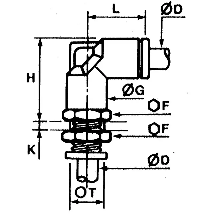 Legris LF3000 Series Bulkhead Tube-to-Tube Adaptor Push In 12 mm to Push In 12 mm Tube-to-Tube Connection Style, 3139 12 00 (Pack of 2 Pcs)