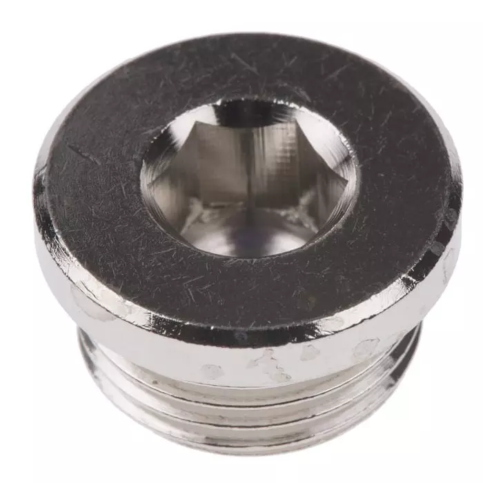 Legris Brass Corrosion Resistant Plug G 1/2 Threaded Connection, 0919 00 21 (Pack of 5 Pcs)