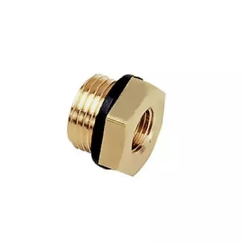 Legris Brass Pipe Fitting Straight Compression Compression Fitting Male BSPP 1/8 inch to Female M5x0.8, 0168 10 19 (Pack of 10 Pcs)