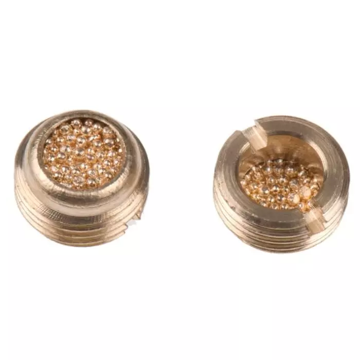 Legris 0677 Series Pneumatic Silencer Brass 12 Bar Threaded G 1/8 Male, 0677 00 10 (Pack of 10 Pcs)