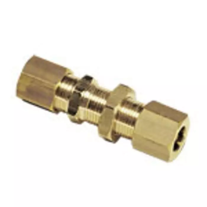 Legris 0116 Series Bulkhead Tube-to-Tube Adaptor Push In 14 mm to Push In 14 mm Tube-to-Tube Connection Style, 0116 14 00 (Pack of 2 Pcs)