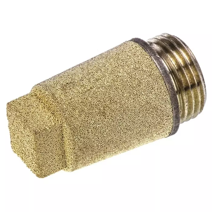 Legris 0670 Series Pneumatic Silencer Sintered Bronze 12 Bar Threaded G 3/8 Male (Pack of 10 Pcs)