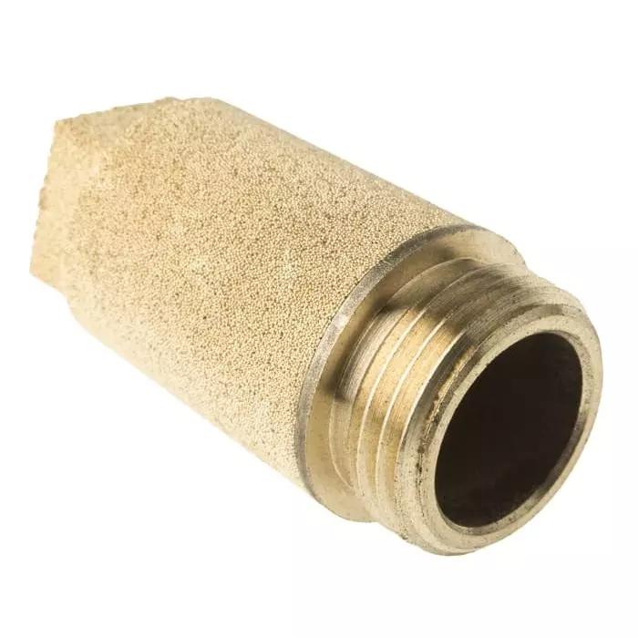 Legris 0670 Series Pneumatic Silencer Sintered Bronze 12 Bar Threaded G 1/2 Male (Pack of 10 Pcs)