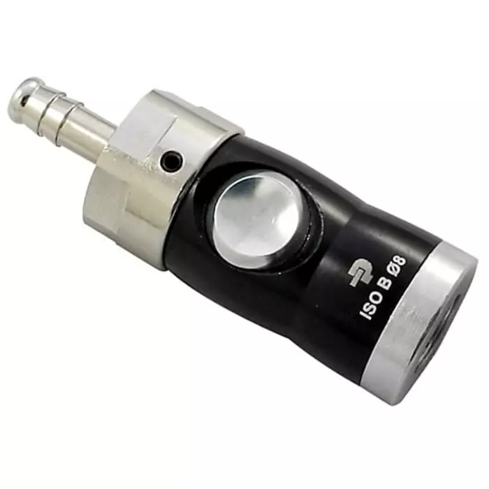 Legris Anodised Aluminium & Nickel Plated Brass Female Pneumatic Quick Connect Coupling, M10 x 1 Hose  Barb, 26KPTF10APX