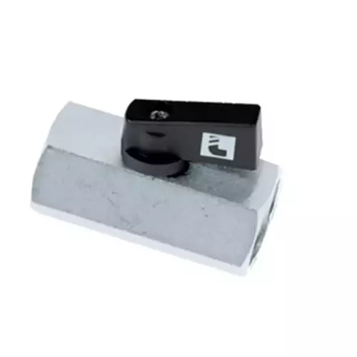 Legris Chrome Plated Brass Ball Valve Threaded 1/8 inch 0 to 40 Bar Operating Pressure, 4992 00 10 (Pack of 10 Pcs)