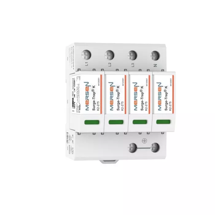 Mersen Surge Protector 50 kA 1800 V DIN Rail Mount, 44020404