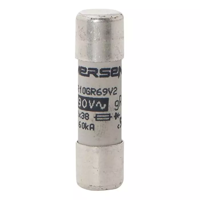 Mersen FF Cartridge Fuse 2 A 500 V DC, 690 V AC & 700 V AC 10x38 mm, Q1014567 - FR10GR69V2